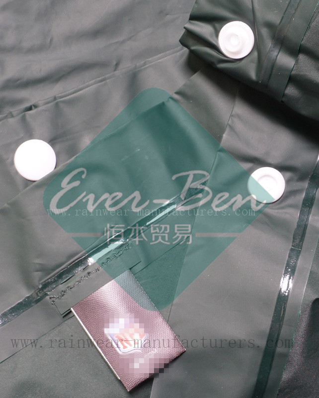 NFGP PEVA Promotional rain cloak branded label